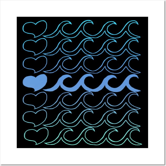 I love Waves Wall Art by Shawnsonart